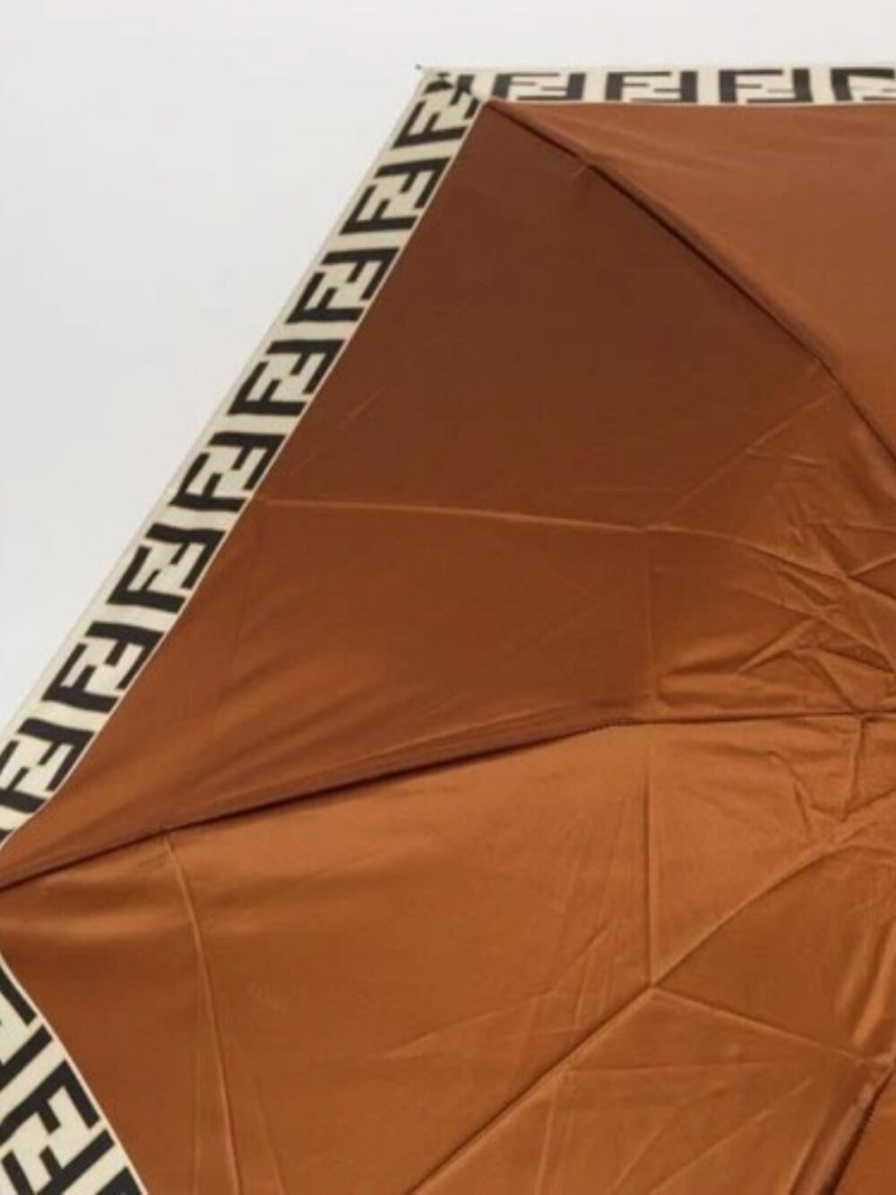 FENDI Zucca Canvas Umbrella Nylon Brown Black - Picture 3 of 16